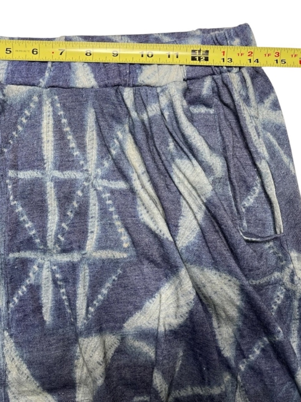 NWT Alternative Apparel Asymmetrical Mini Skirt M Blue Geometric Batik $139 - Picture 4 of 10
